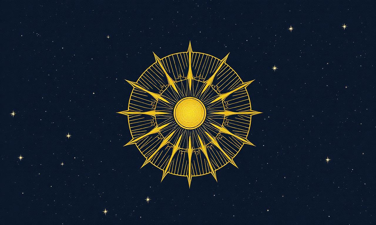 A glowing gold cord being severed by a crescent blade over black